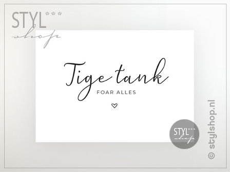 Friese kaart ansichtkaart tige tank