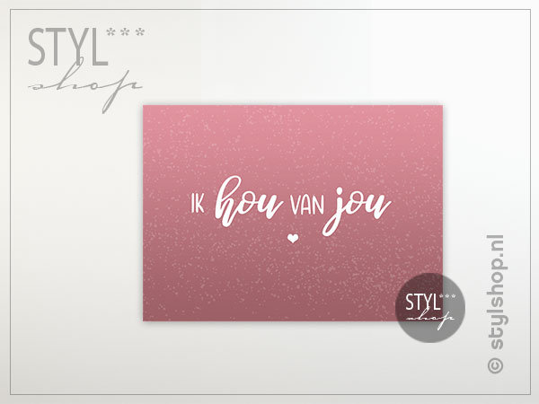 kaart ik hou van jou valentijn huwelijk trouwen postkaart ansichtkaart decoratie versturen kaartje getrouwd