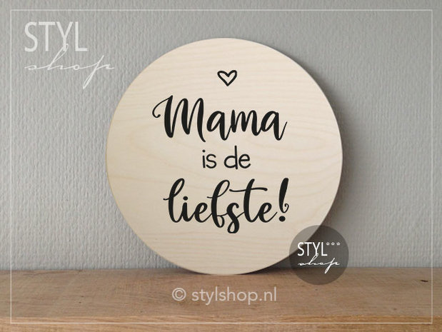 Muurcirkel Mama is liefste moederdag cadeau - Styl*Shop - Uniek en origineel nodig? Die vind je hier! Niet alleen Friese producten maar ook leuke kinderkamer musthaves!