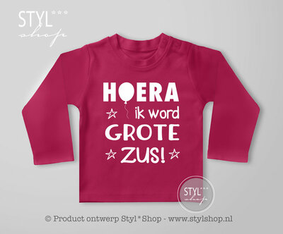 OUTLET Shirt - Hoera ik word grote zus