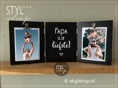 Fotolijst Papa is de liefste - Styl*Shop - Uniek en origineel kado nodig? Die vind je hier! alleen Friese producten maar ook musthaves!